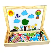 Lousa Magnetica Infantil Imã Brinquedos Educativos Madeira