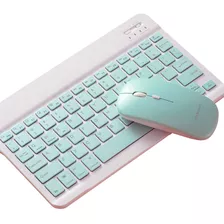 Teclado Y Mouse Bluetooth Para iPad, Galaxy Tab, Tv Box, Etc