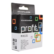 Fita Para Rotulador Profit Brother M-k131 Pt-65 Pt-70 Pt-90 Cor Preto Claro