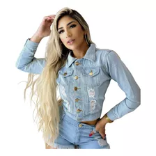 Jaqueta Jeans Clara 7 Botoes