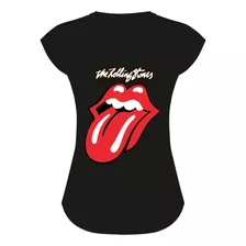 Polera Mujer Personalizada,the Rolling Stones, Color,diseño