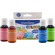 Kit De Colorante Para Alimentos Paquete De 4 Botellas 2.8 On