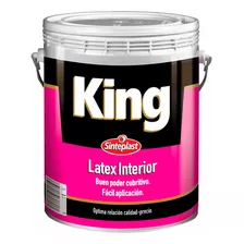 Pintura De Látex Sinteplast King Interior Color Blanco Con Acabado Mate De 20l