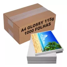 Papel Fotográfico A4 Glossy 115g À Prova D'água 1000 Folhas