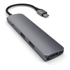 Hub Adaptador Slim Usb-c A Usb-a/ Hdmi 4k/ Usb-c - / Satechi