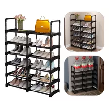 Mueble Zapatero Organizador Racks Zapatera Armable 6 Niveles