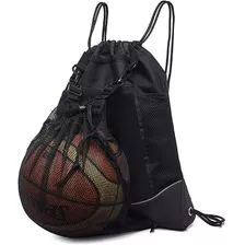 Mochila De Malla Con Cordón Para Gimnasio,morral Deportivo On Bolsillos A Prueba De Agua,mochila De Baloncesto Con Compa Color Rojo