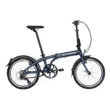 Bicicleta Urbana Plegable Belmondo 7 2024 R20 Frenos V, Aluminum, Linear Spring Color Azul Noche