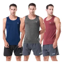 Kit 3 Camisa Regata Masculina Modelo Americano Dry Fit