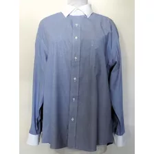 Camisa Van Heusen Azul Con Blanco