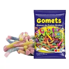 Gomas De Frutas Gomets Minhocas Cítricas - Pacote 600g