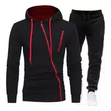 Mens Chándal Para Hombre Cremallera Deportiva Sudadera Con