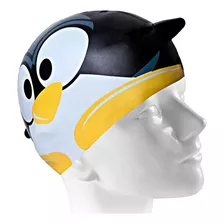 Touca De Natação Infantil De Silicone Para Criança Pinguim H