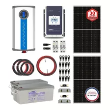 Kit Solar Campo Motorhome 12/220v 3,2kwh X Día 3kw Mppt 60a