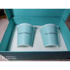 Juego De 2 Tazas De Porcelana Fina Hecha Japón Tiffany&co.