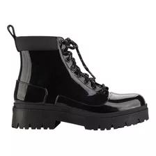 Bota Coturno Feminino Zaxy Style Tratorado Galocha Brilhante