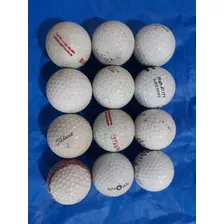 Bola De Golfe Usadas Kit Com 15 Unidades Diversas