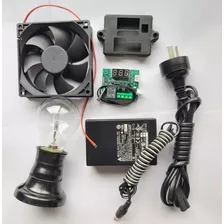 Kit Incubadora Termostato Lampara Cooler Fuente Completo