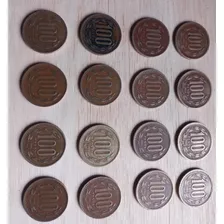 Colección 16 Monedas 100 Pesos Antiguas 1981 - 2000