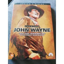 Dvd Box Coleção John Wayne Lacrado Original 4 Dvds Frete $15