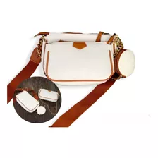 Bolsa Diseño Elegante Bolso Dama Mujer Piel Pu 3 Piezas