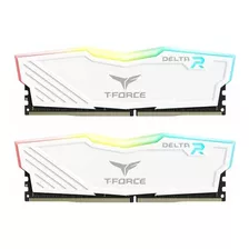 Memoria Ram T-force Delta Rgb Gamer Color Blanco 16gb 2 Team Group Tf4d416g3200hc16cdc01