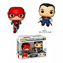 Flash And Superman Racing Dc Justice League Funko 2 Pack