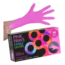 Framar Pink Gloves Disposable Latex Free Pink Nitrile G.