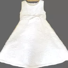 Vestido Elegante Blanco Niña 3t Marca Americana Cinderella