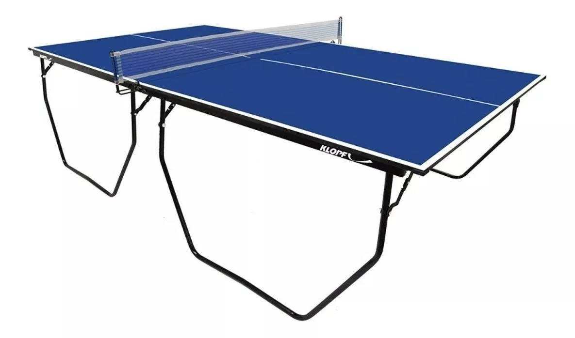Mesa De Ping Pong Klopf 1009 Fabricada Em Mdf Cor Azul
