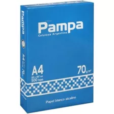 Pack 5 Resma Pampa A4 Multifunción 500 Hojas De 70 Gr Blanco