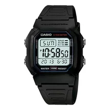 Reloj Pulsera Casio Collection W-800h-1avdf De Cuerpo Color Negro, Digital, Para Hombre, Fondo Blanco, Con Correa De Resina Color Negro, Dial Negro, Minutero/segundero Negro, Bisel Color Negro Y Hebil