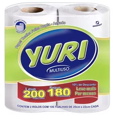 Toalha De Papel Yuri Com 2 Unidades