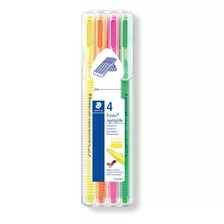 Marca-texto Triplus Textsurfer Neon Staedtler - Estojo 4 Un