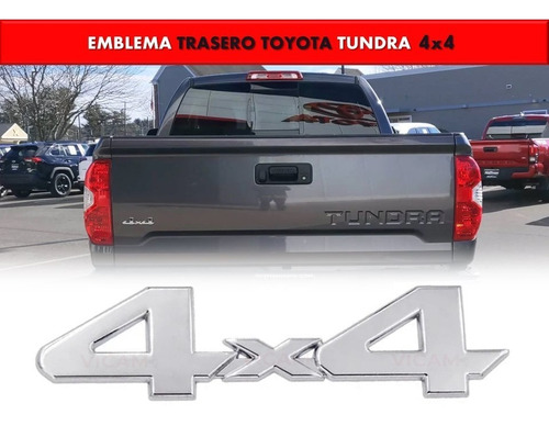 Emblema Para Tapa De Caja Toyota Tundra 4x4 Varios Modelos Foto 2
