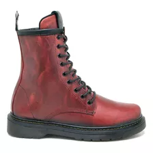 Bota Coturno Casual Masculina Rock Couro Legítimo