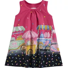 Vestido Infantil Sorveteria Malha Kyly 