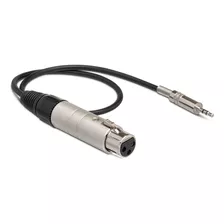 Transformador De Impedancia Hosa Mit156 Xlr3f A 3.5 Mm Trs -