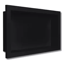 Nicho De Parede Para Banheiro / Cozinha De Embutir 30x60cm Cor Preto