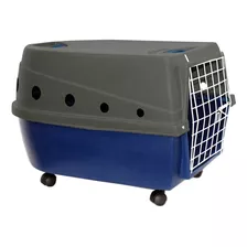 Caixa Transporte Com Rodas N°5 Azul Petshop - Doglar 