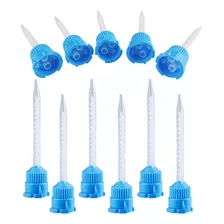 Ponta Misturadora Azul 1:1 Odontológica Kit Com 50 Unidades