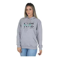 Moletom Blusa De Frio Feminino Flanelado Nyc Authentic