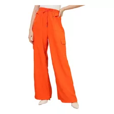 Calça Pantalona Lado Do Bolso Calças Cargo