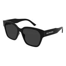 Balenciaga Gafas De Sol Planas Para Mujer, Negro-negro-gris,