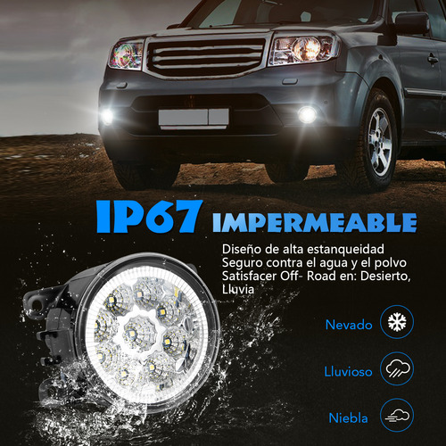 Luz Antiniebla Led Blanca 6000k Para Fiat 500 2012-2015 Foto 3