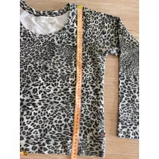 Buzo Top Corto Wanama Animalprint Talle S 