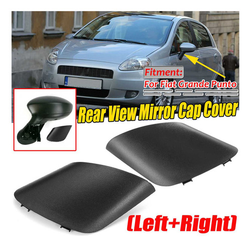 1 Par De Tapas De Espejo Retrovisor For Fiat Punto 2008-201 Foto 5