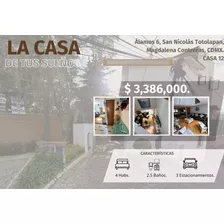 Casa En San Nicolas Totolapan, Magdalena Contreras, Cdmx / Gv16 - Za 85