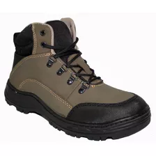 Bota De Piel Para Caballero Sin Casco Ligero,comodo Mod 796