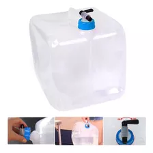 Tambor De Agua Con Grifo, Bidón De Agua Plegable, Para Acamp